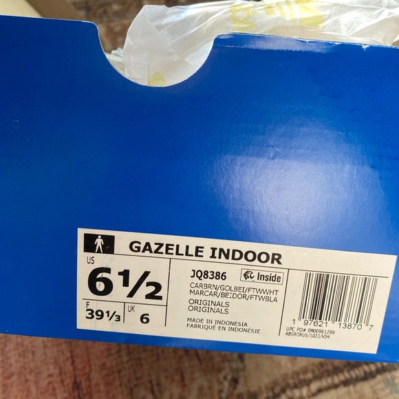 Adidas Gazelle Brown and Tan Shoes - Picture 5 of 6